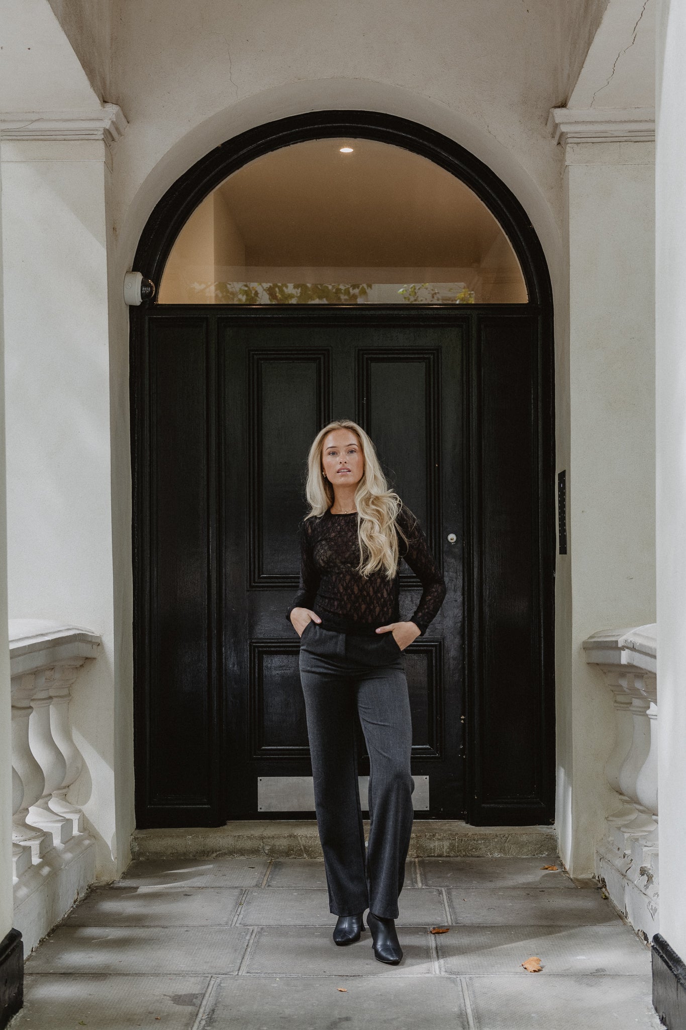 VMZAMIRA Bestie Trousers - Dark Grey Melange